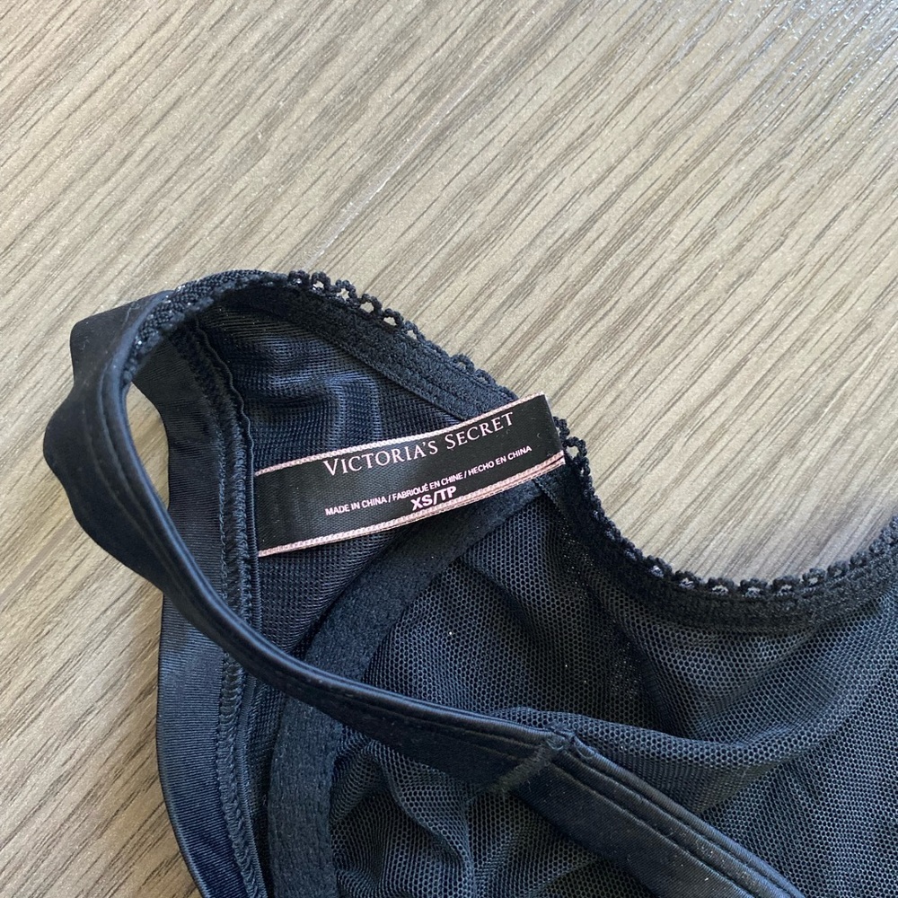 Victoria's Secret Black Halter Mesh Top - Picture 5 of 6